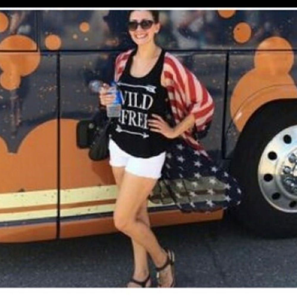 American flag cape/shawl kimono